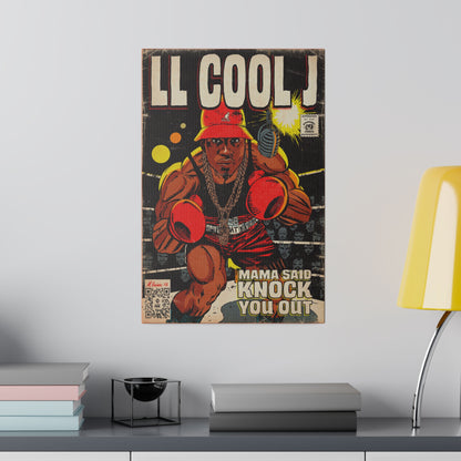 LL Cool J - Mama Said Knock You Out - Matte Canvas, Stretched, 0.75"
