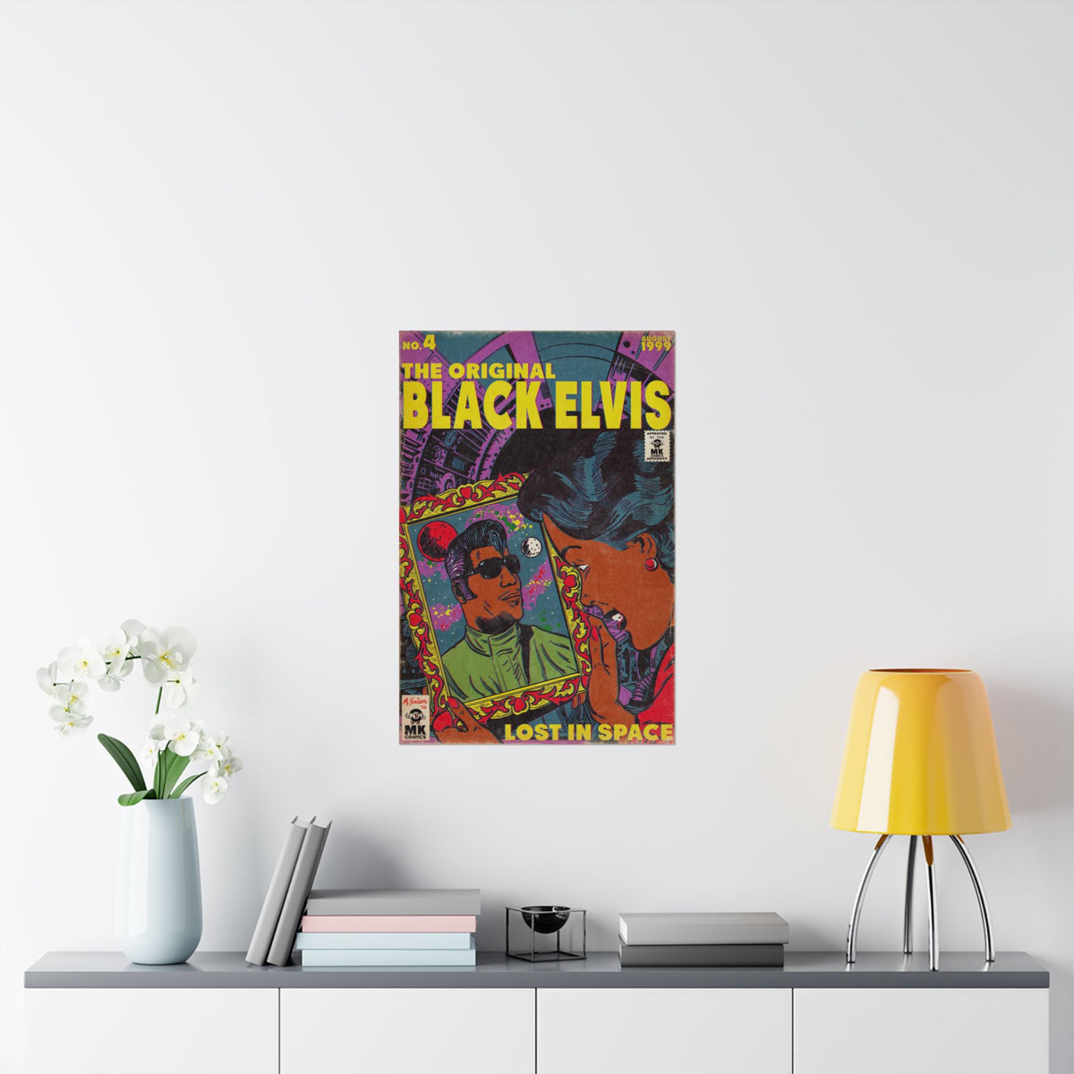 Black Elvis - Matte Vertical Posters