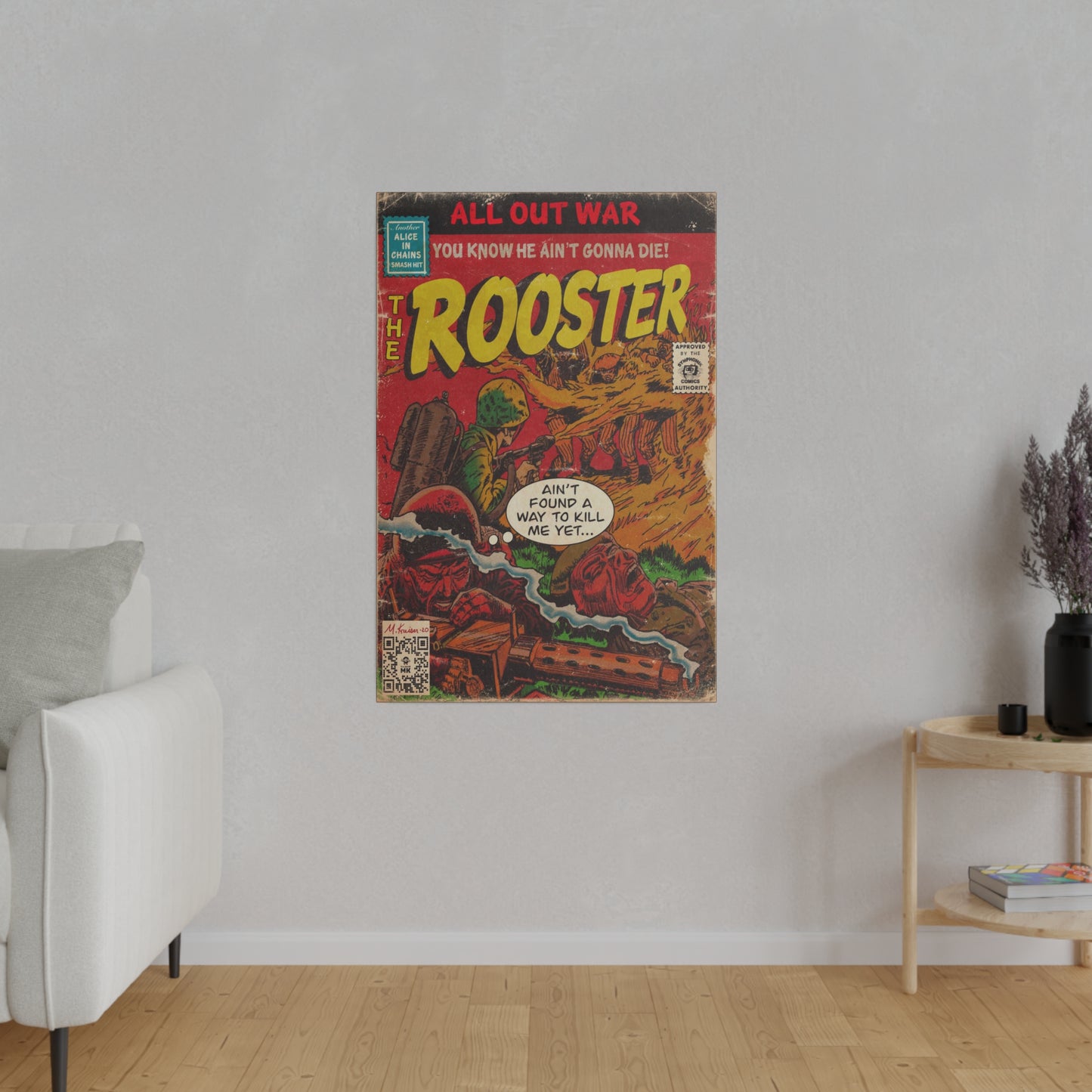 Alice In Chains - Rooster - Matte Canvas, Stretched, 0.75"