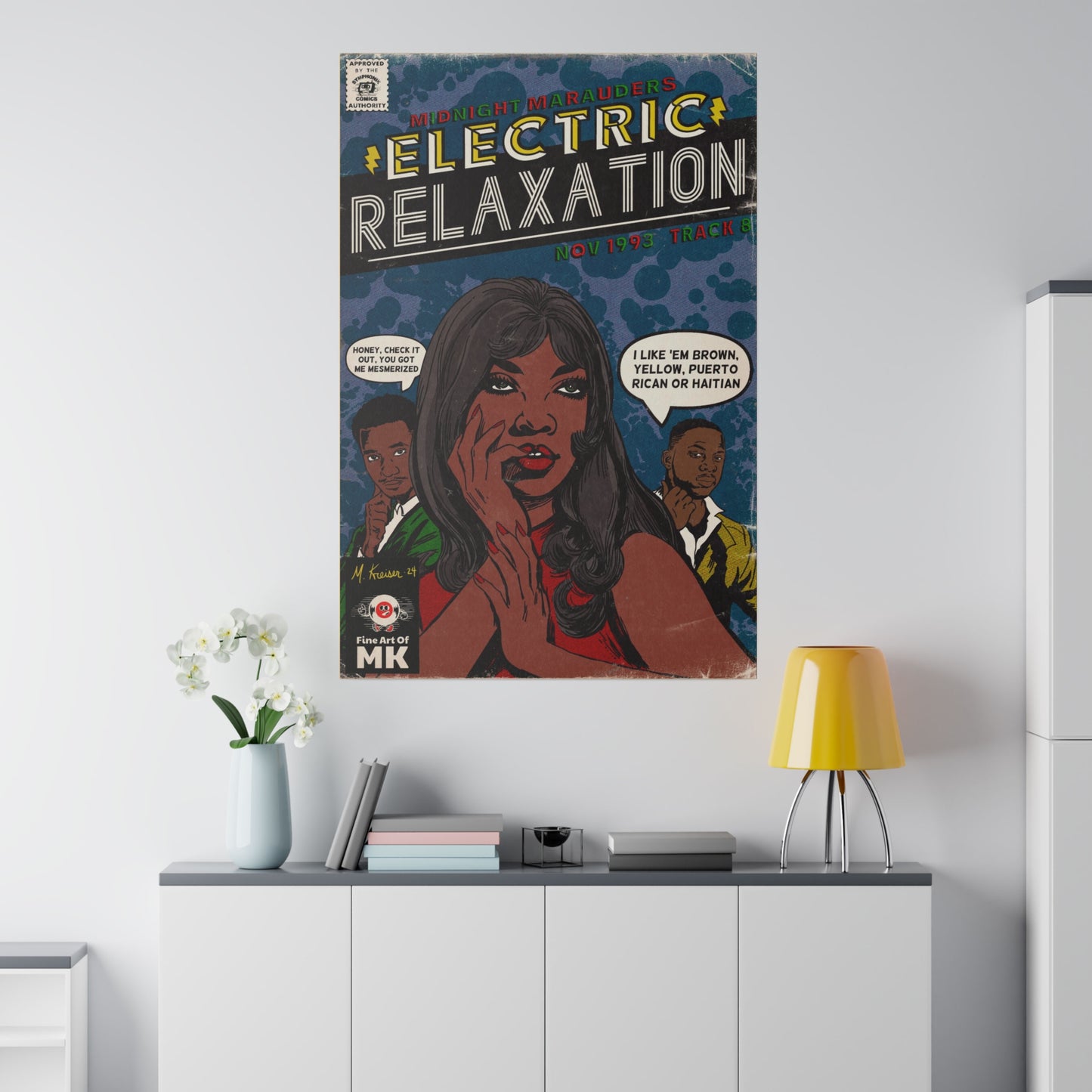A Tribe Called Quest - Electric Relaxation- Matte Canvas, Stretched, 0.75"