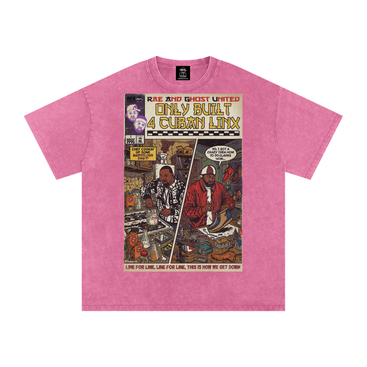 Only Built 4 Cuban Linx - Snow Washed Oversized Cotton T-Shirt