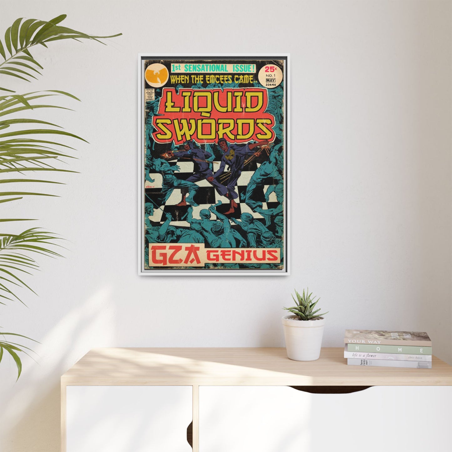 GZA/Genius - Liquid Swords - Gallery Canvas Wraps, Vertical Frame