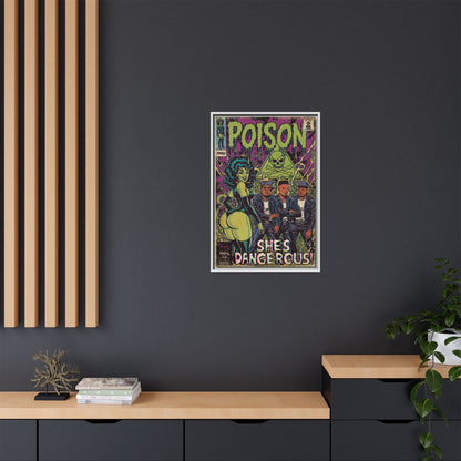 Poison - Matte Canvas, Framed (Multi-color)