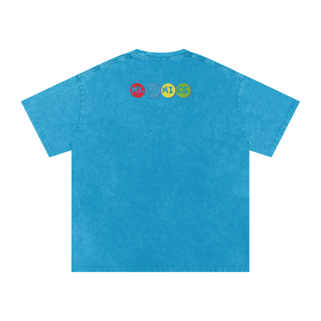 Twisted - Snow Washed Oversized Cotton T-Shirt