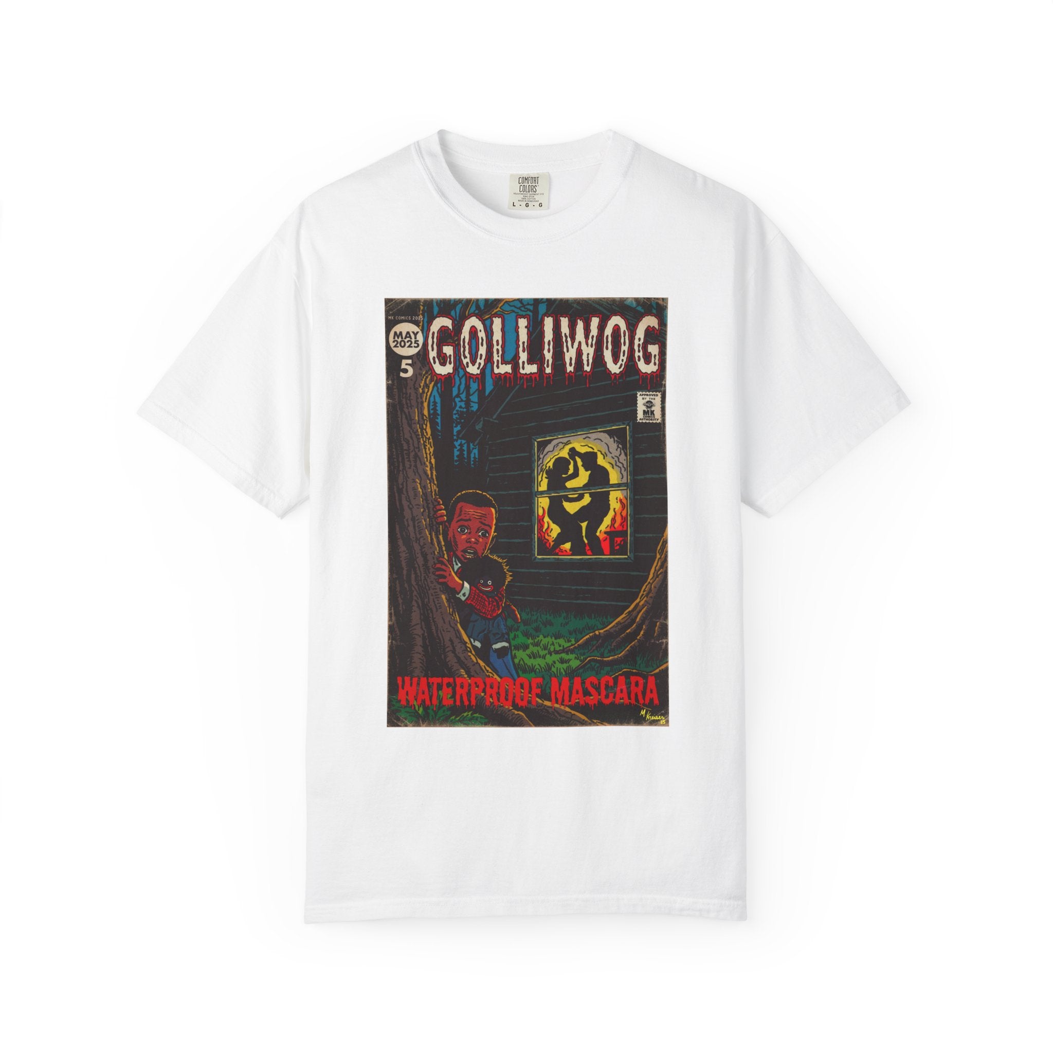Waterproof Mascara - Golliwog - Unisex Garment-Dyed T-shirt