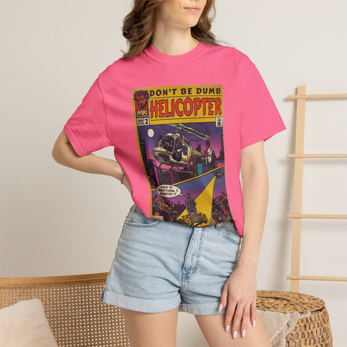 Helicopter - Unisex Comfort Colors T-shirt
