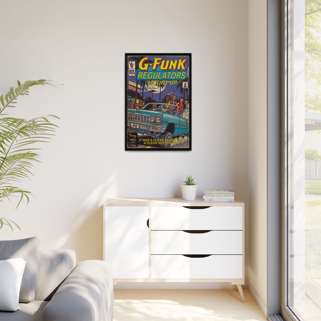 Regulate - Matte Canvas, Framed (Multi-color)