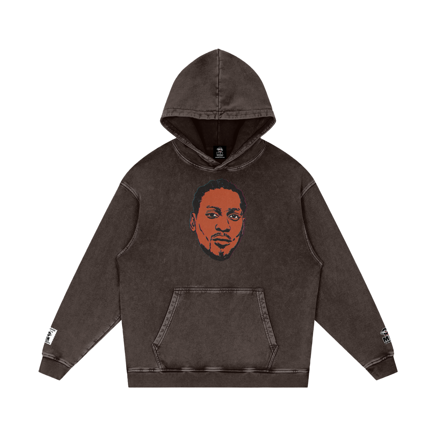 Brown Sugar - Snow Washed Loose Cotton Hoodie