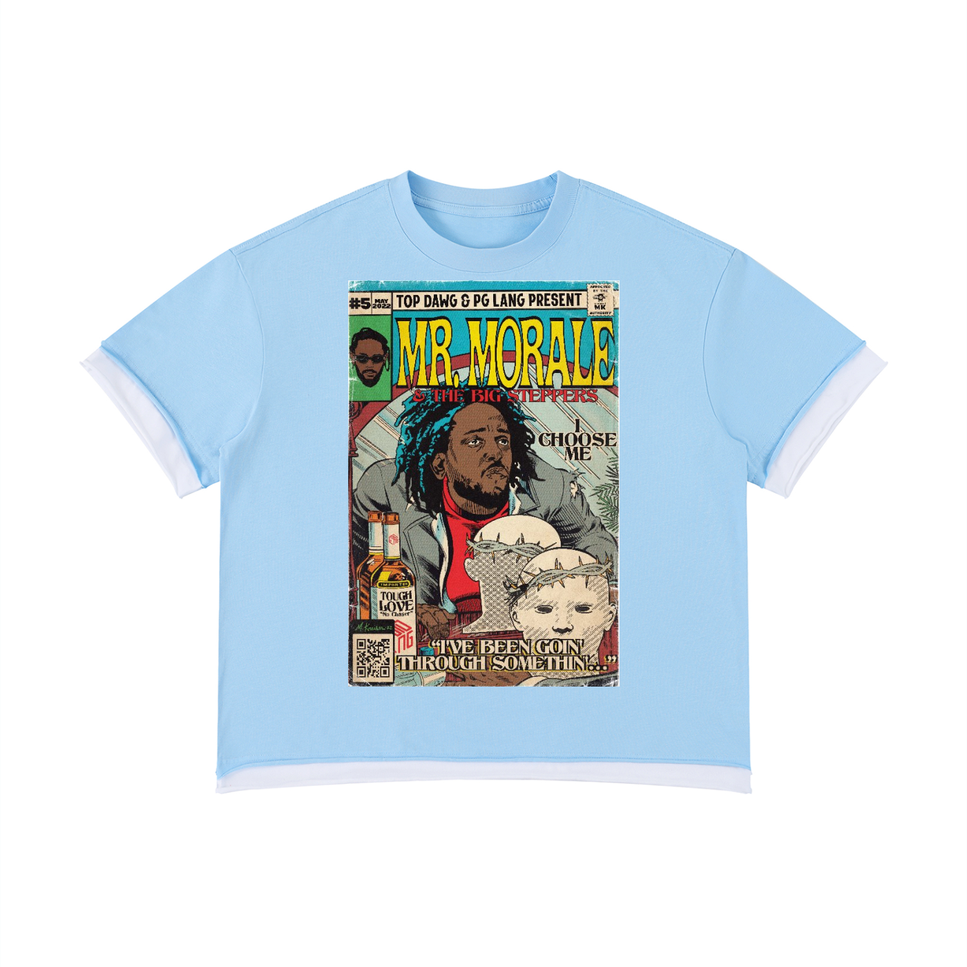 Mr. Morale & the Big Steppers - Unisex Boxy Color Block T-Shirt