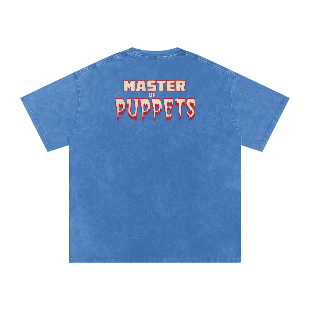 Master of Puppets - Snow Washed Oversized Cotton T-Shirt