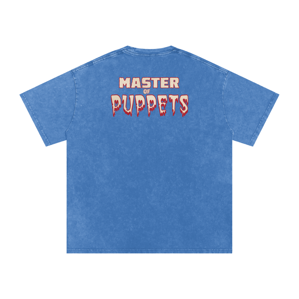 Master of Puppets - Snow Washed Oversized Cotton T-Shirt