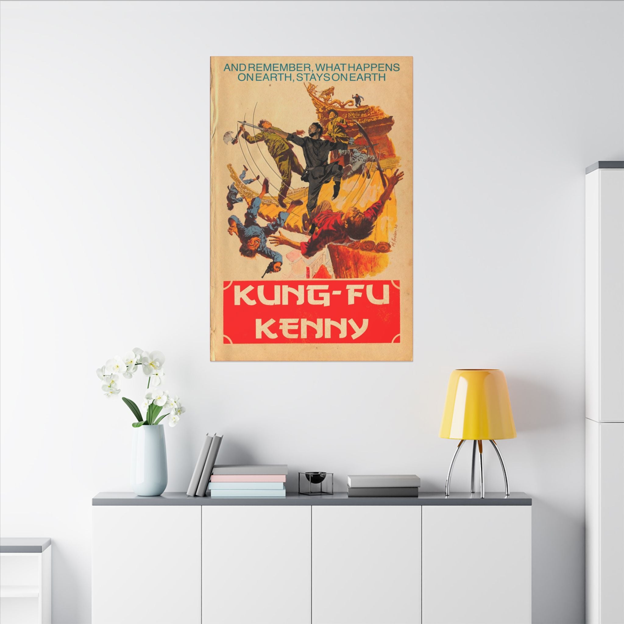 Kung Fu Kenny - Matte Canvas, Stretched