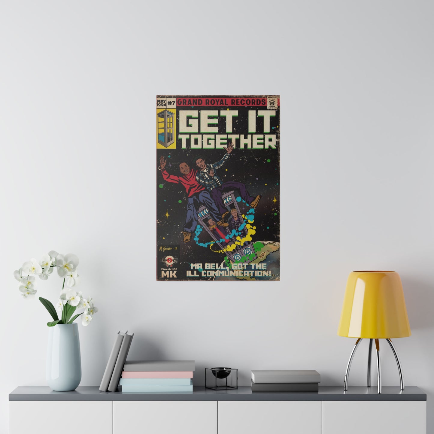 Beastie Boys & Q-Tip - Get it Together - Matte Canvas, Stretched, 0.75"