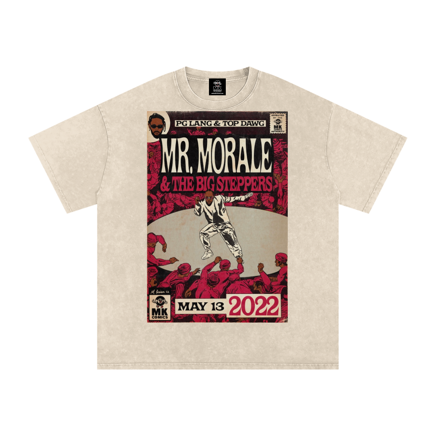 Mr. Morale & the Big Steppers - Snow Washed Oversized Cotton T-Shirt
