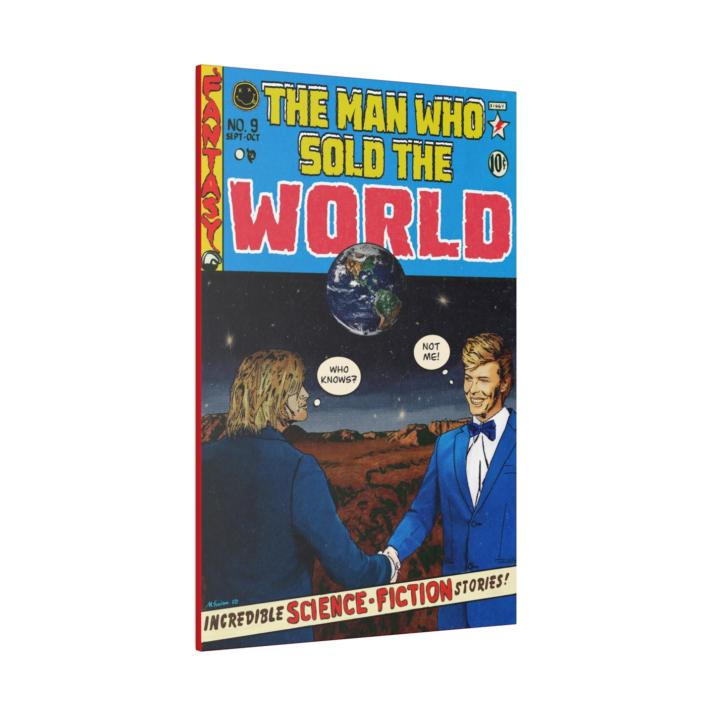 Bowie & Cobain - The Man Who Sold the World - Matte Canvas, Stretched