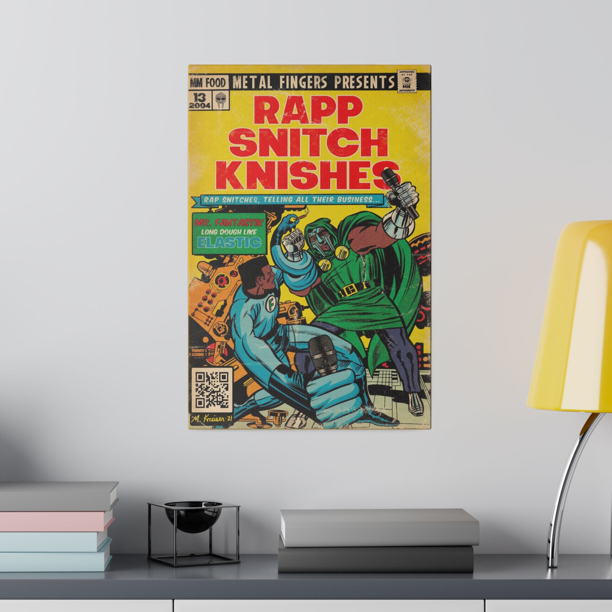 Rapp Snitch Knishes - Matte Canvas, Stretched