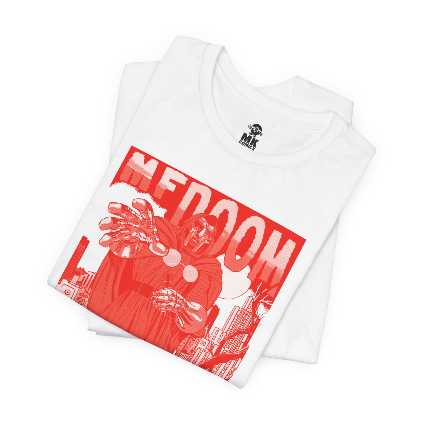DOOM - Comic Book Art - RED VARIANT - Unisex Jersey Short Sleeve Tee