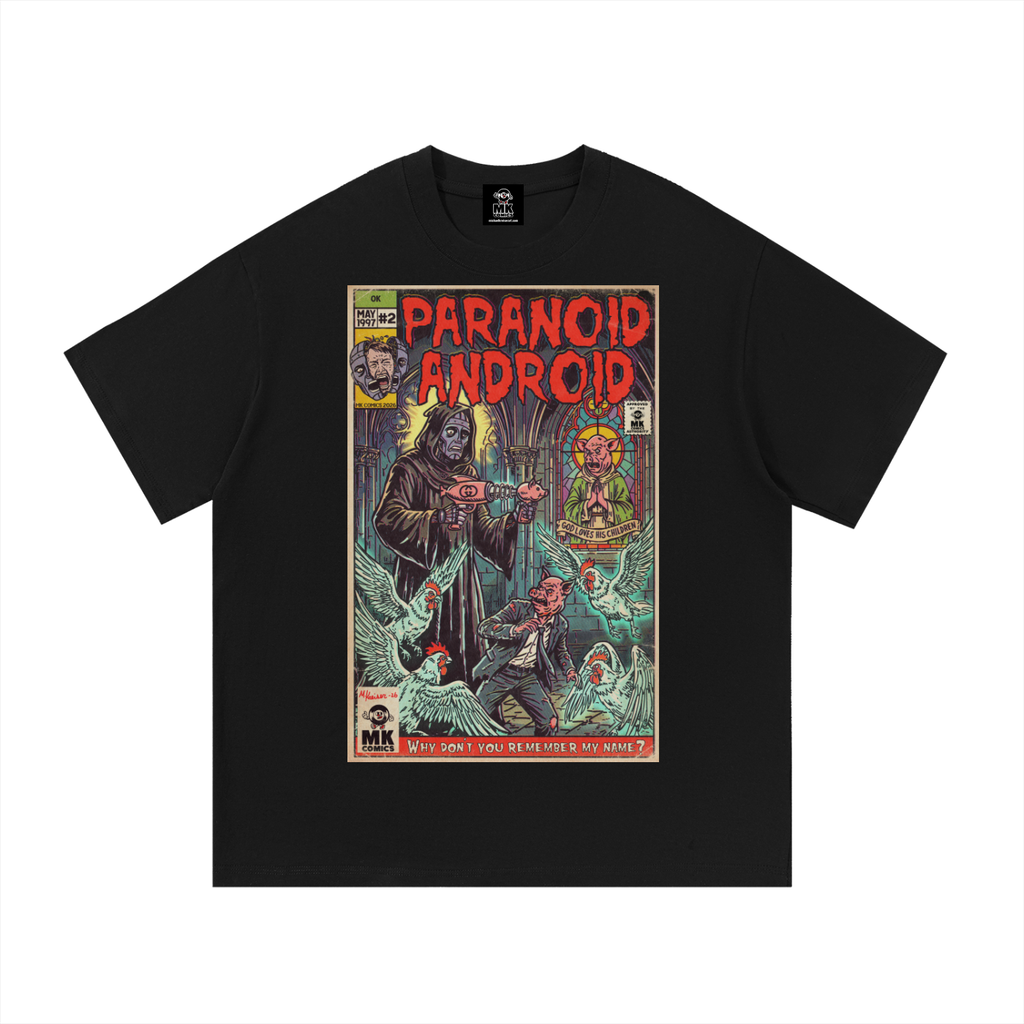 Paranoid Android - SIZE UP 1 SIZE - Essential Cotton T-Shirt