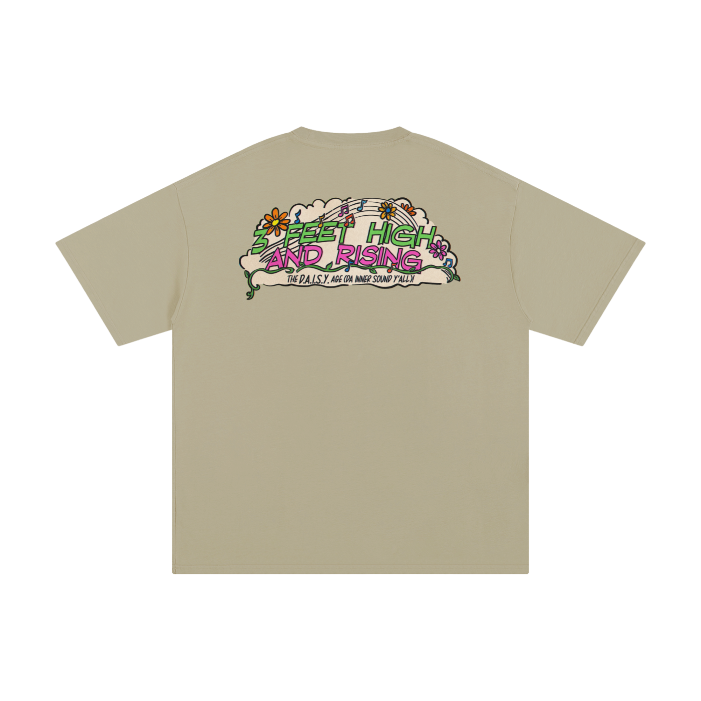 3 Feet High & Rising - Unisex Pure Cotton T-Shirt