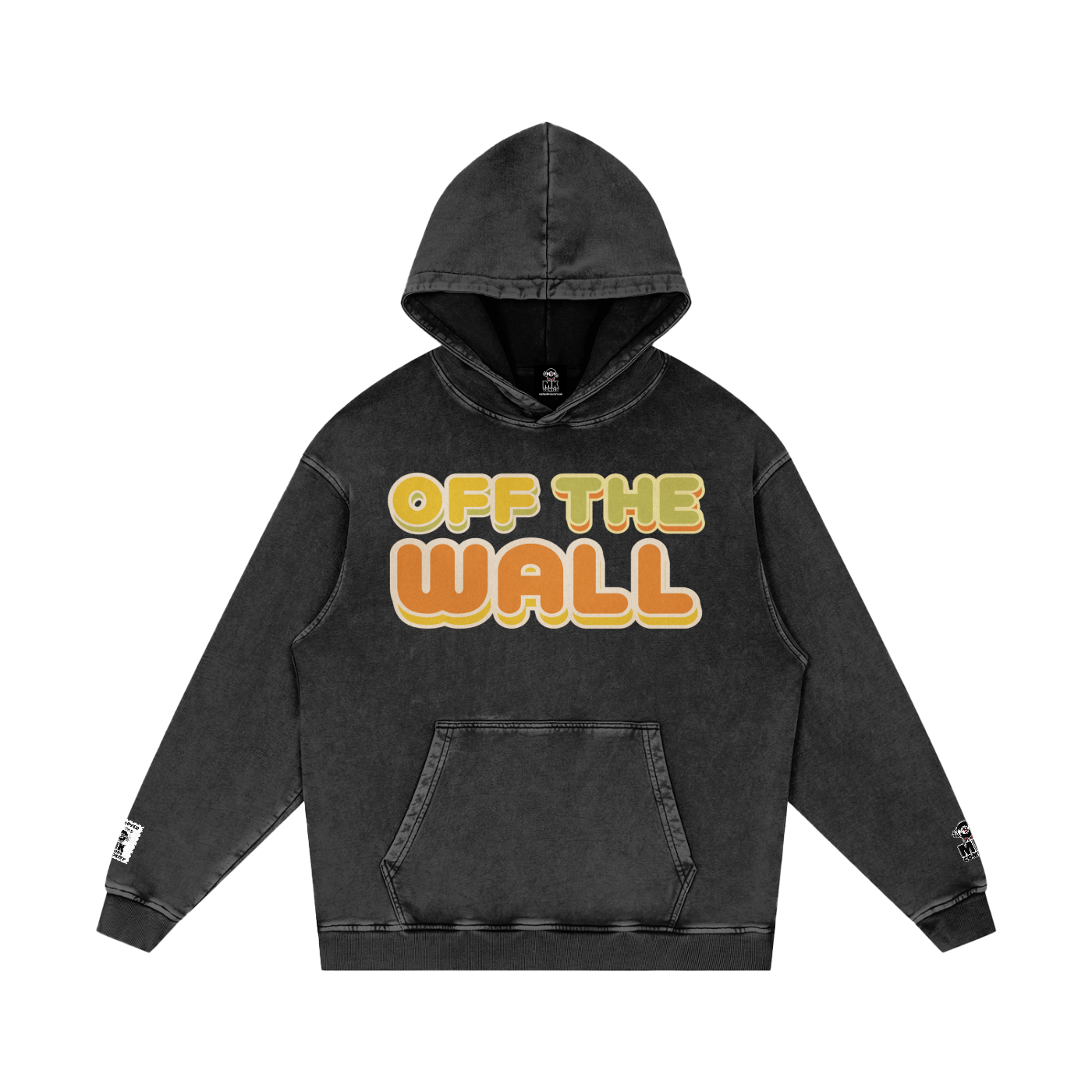 Off the Wall - Snow Washed Loose Cotton Hoodie