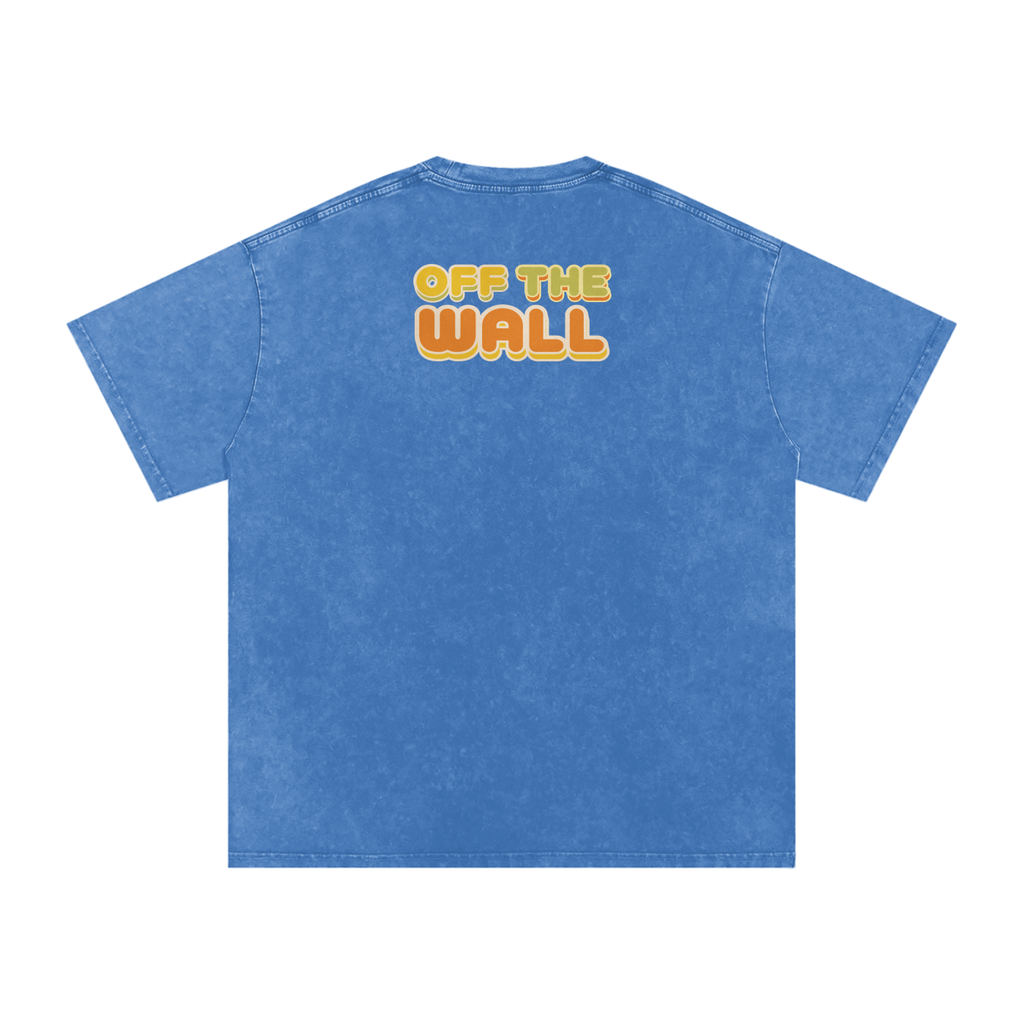 Off the Wall - Snow Washed Oversized Cotton T-Shirt