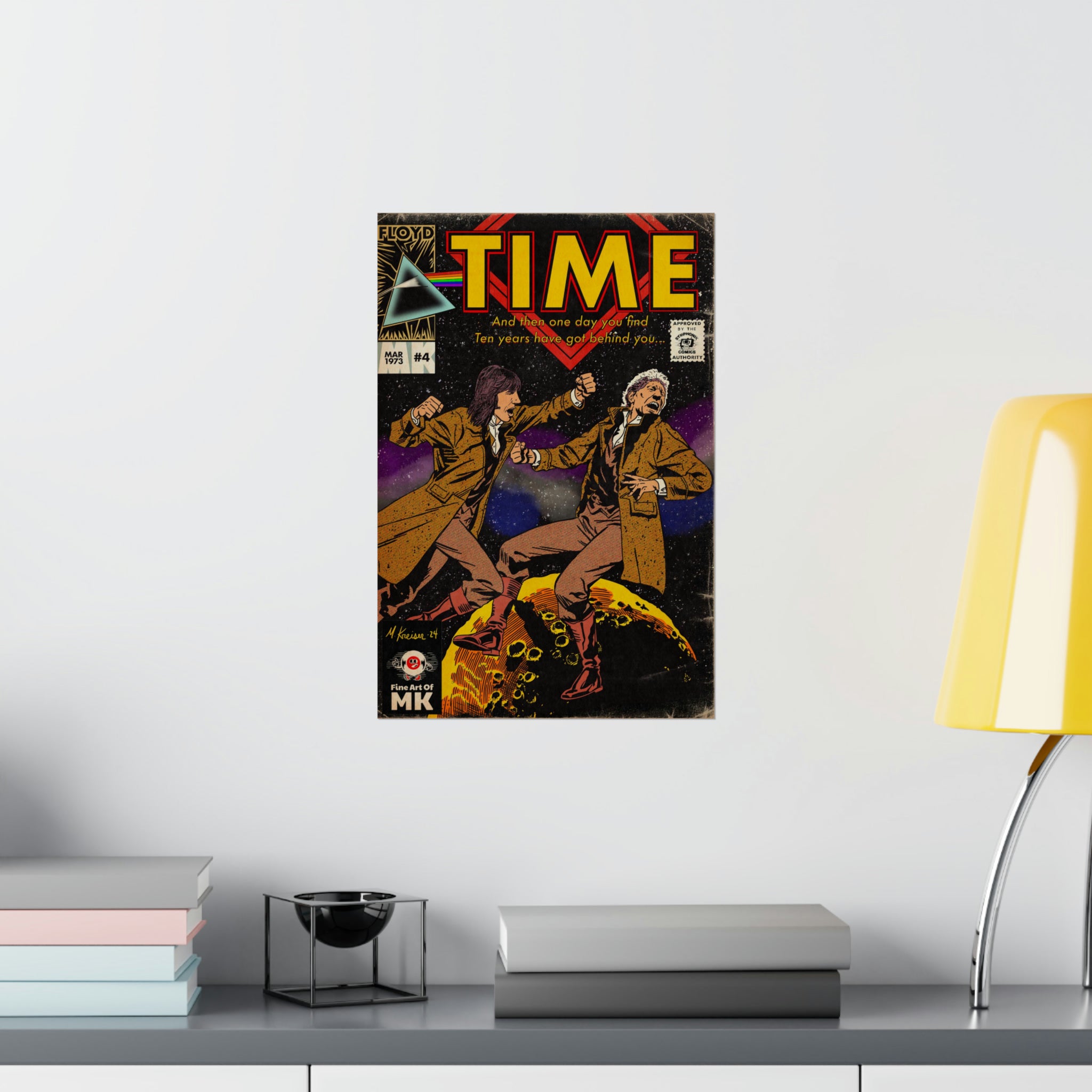 Pink Floyd- Time - Matte Vertical Poster โ Fine Art Of MK