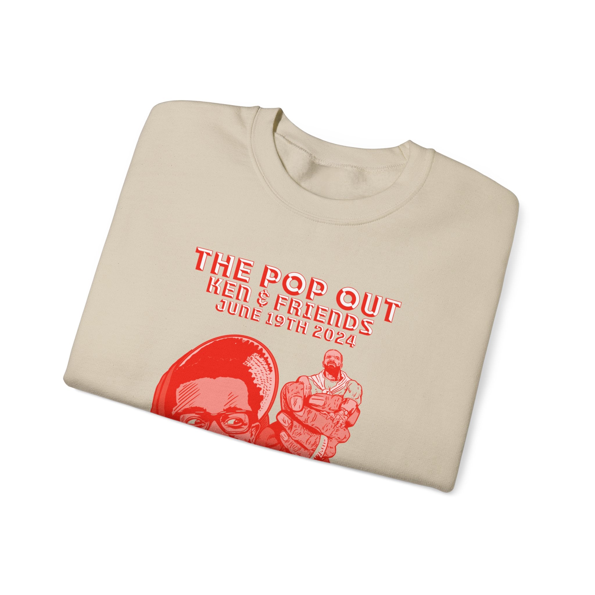 The Pop Out  - RED VARIANT - Unisex Heavy Blend™ Crewneck Sweatshirt