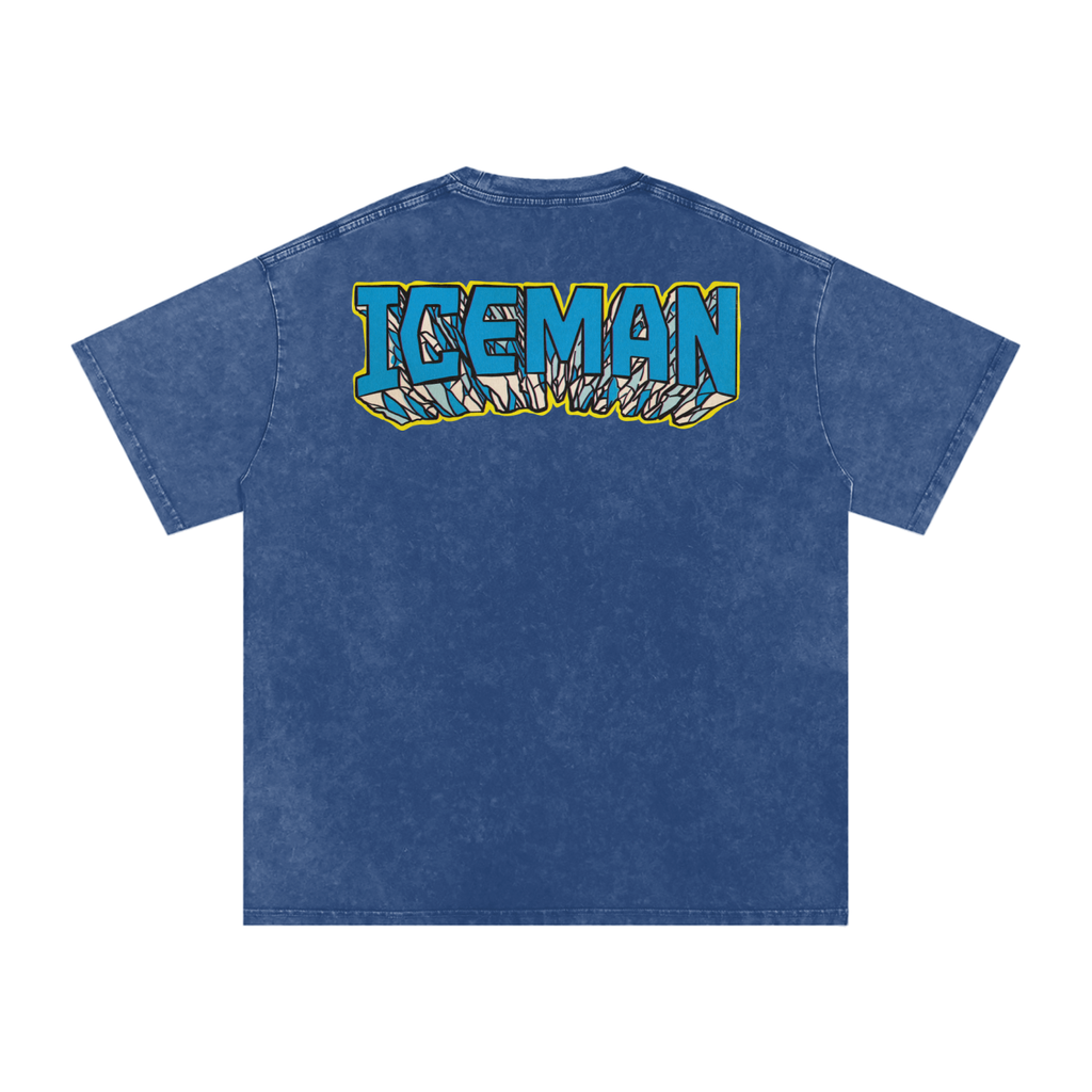 Iceman - Snow Washed Oversized Cotton T-Shirt