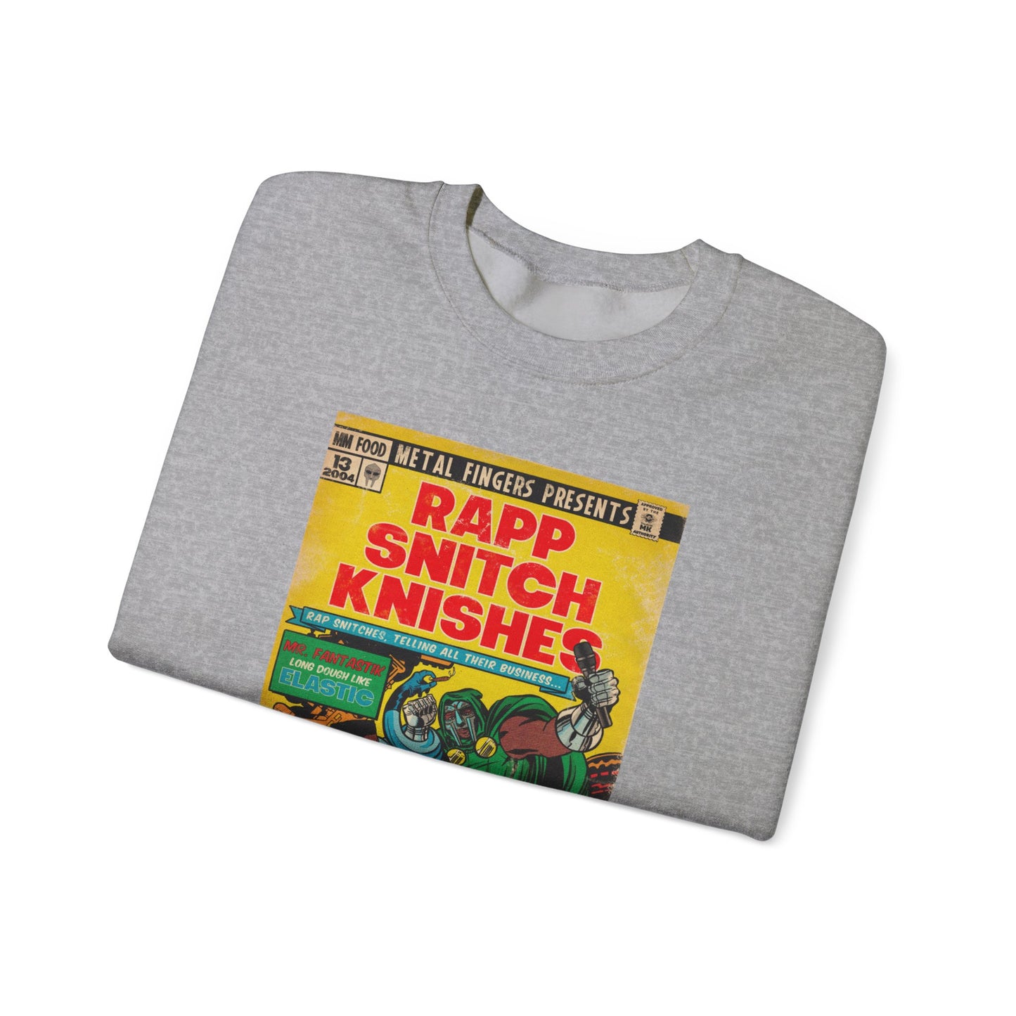 MF DOOM -Rapp Snitch Knishes - Unisex Heavy Blend™ Crewneck Sweatshirt
