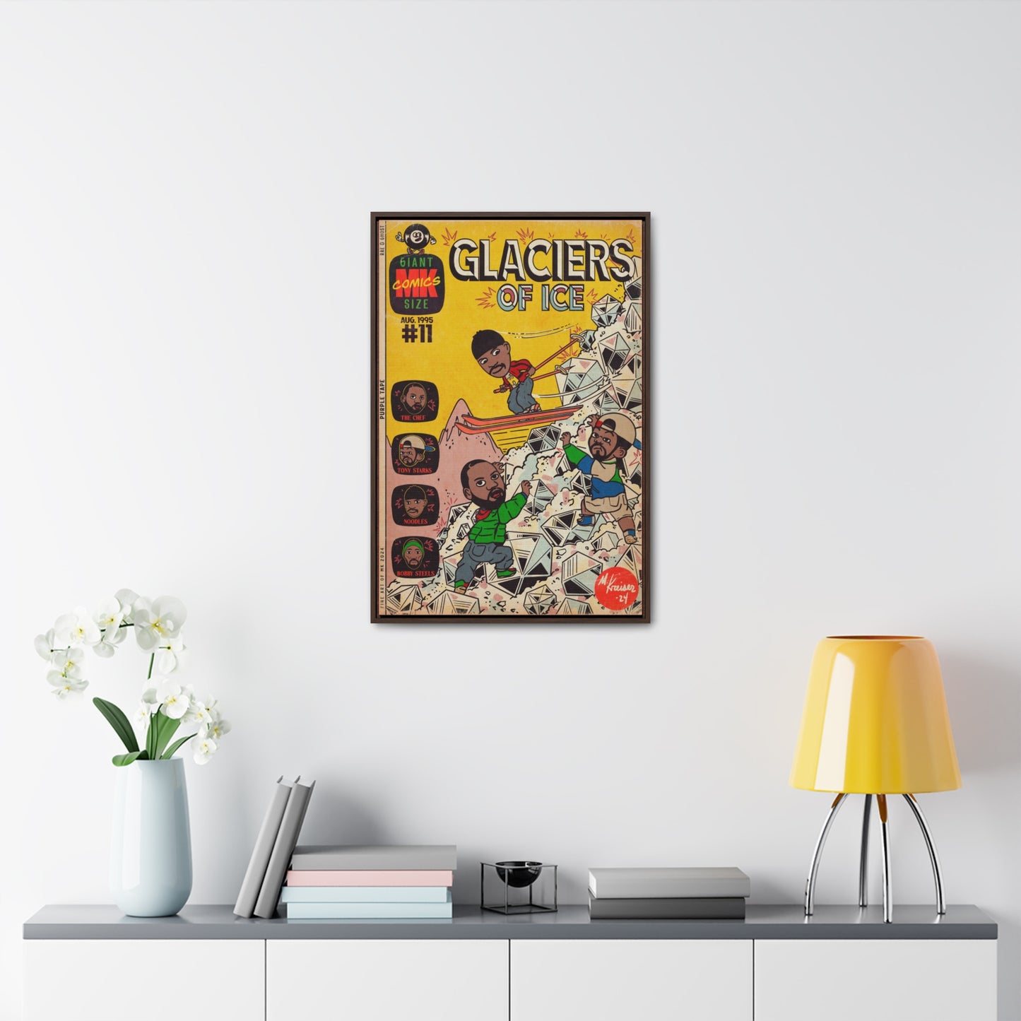 Rae, Ghost, Masta - Glaciers of Ice - Gallery Canvas Wraps, Vertical Frame