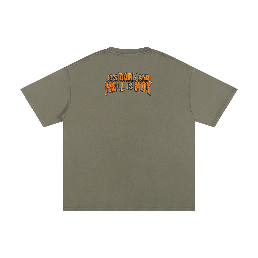 It's Dark & Hell is Hot - Unisex Pure Cotton T-Shirt