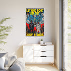 Let God Sort Em Out - Matte Canvas, Framed (Multi-color)