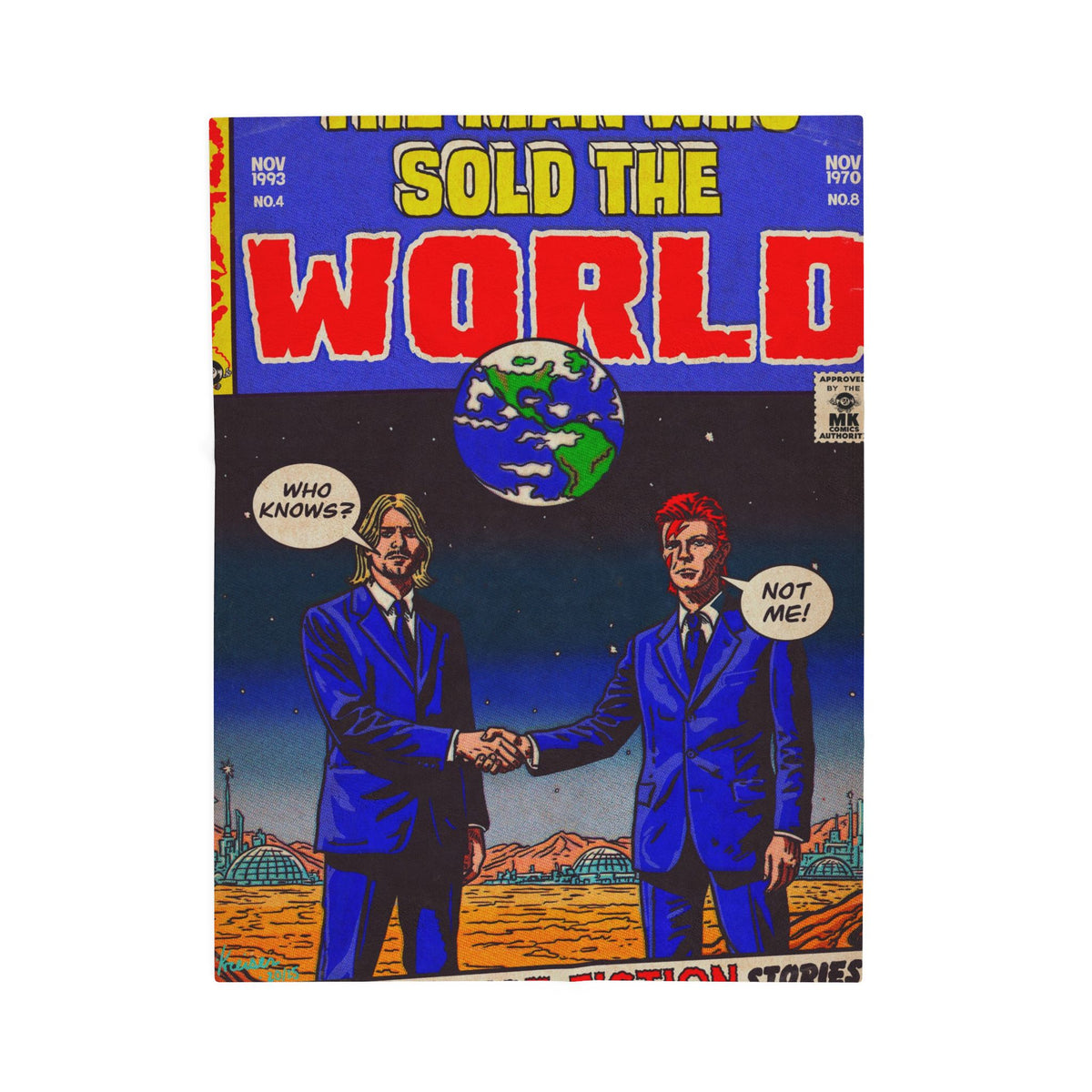 The Man Who Sold the World - Velveteen Plush Blanket
