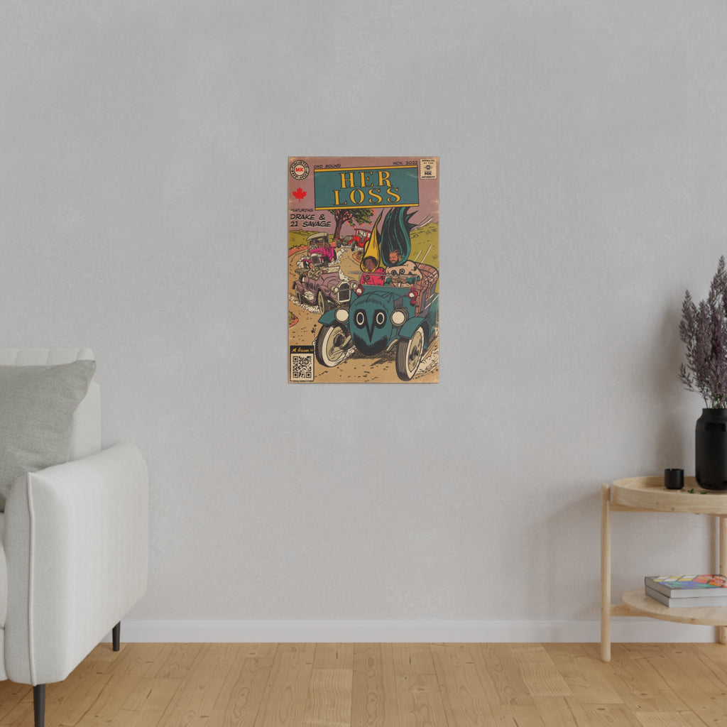 Her Loss - Matte Canvas, Stretched, 0.75"