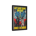 Let God Sort Em Out - Matte Canvas, Framed (Multi-color)