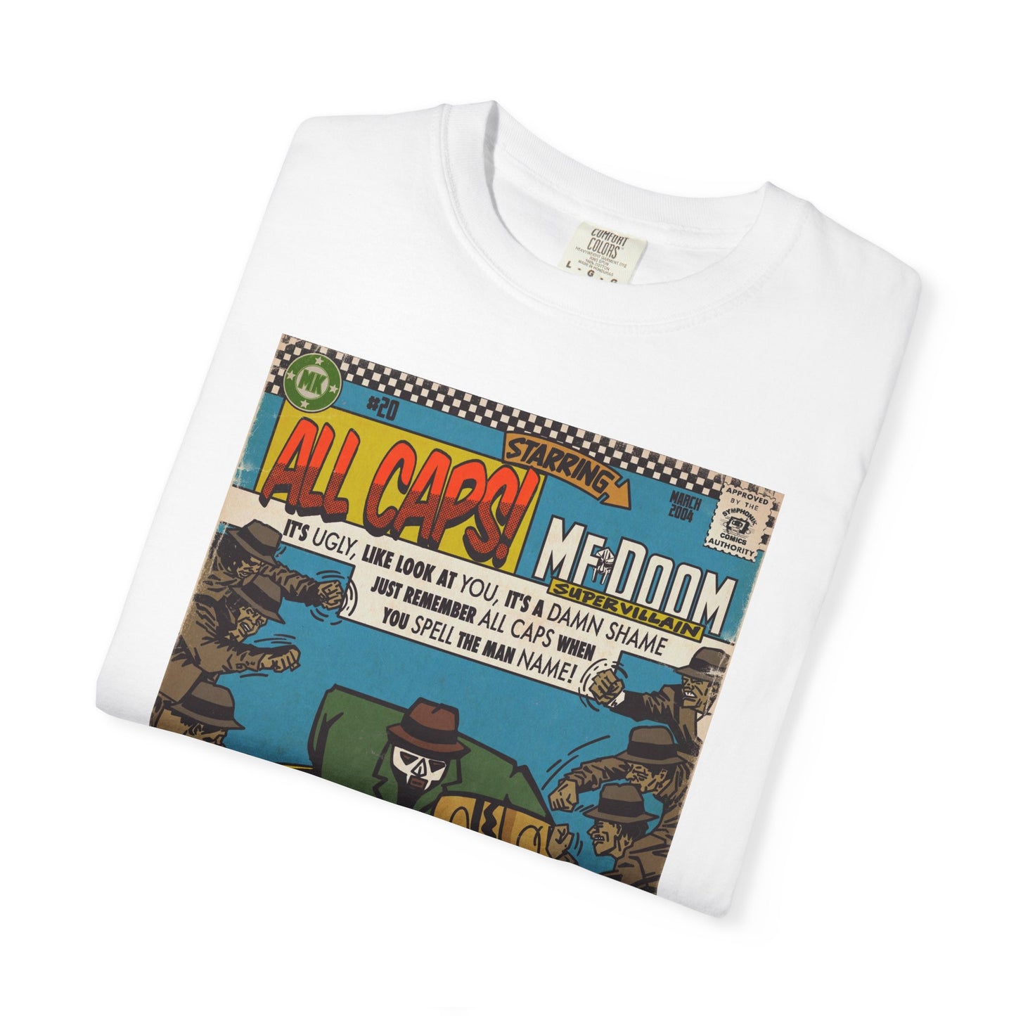 MF DOOM - All Caps - Unisex Comfort Colors T-shirt