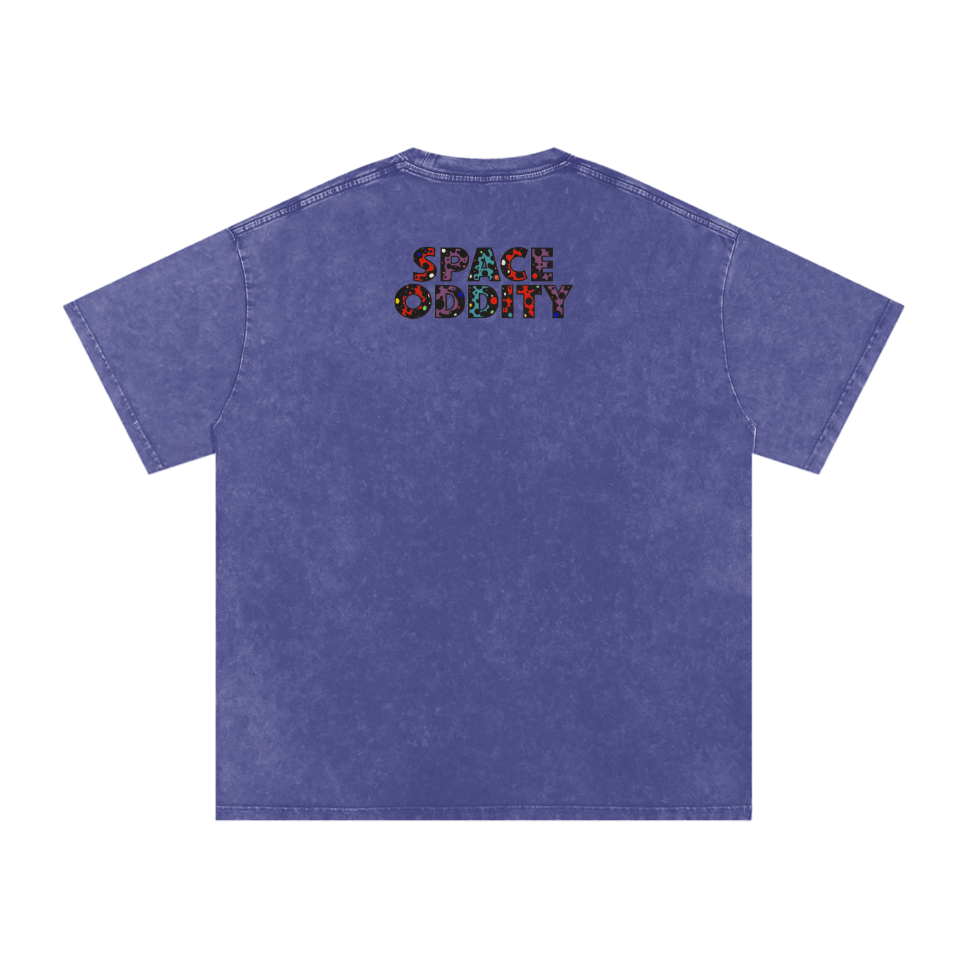 Space Oddity - Snow Washed Oversized Cotton T-Shirt