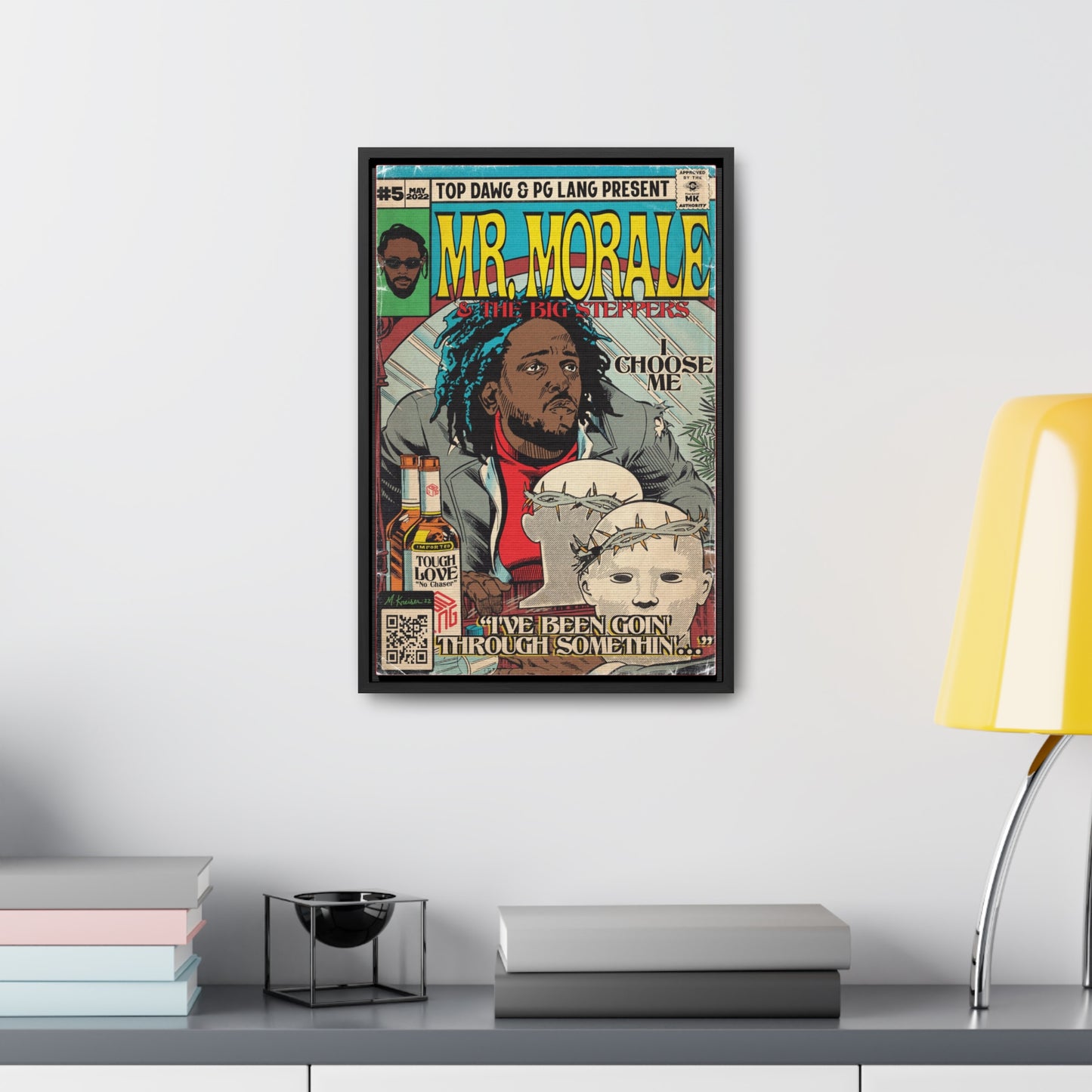 Kendrick Lamar - Mr. Morale & The Big Steppers - Gallery Canvas Wraps, Vertical Frame
