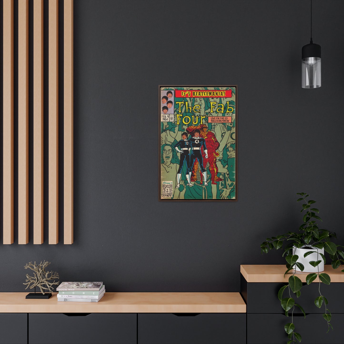 The Beatles - Beatlemania - Gallery Canvas Wraps, Vertical Frame