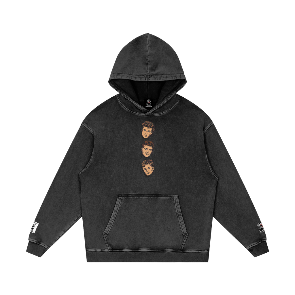 Take On Me - Snow Washed Loose Cotton Hoodie