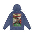 Casino - Snow Washed Loose Cotton Hoodie