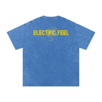 Electric Feel - Snow Washed Oversized Cotton T-Shirt