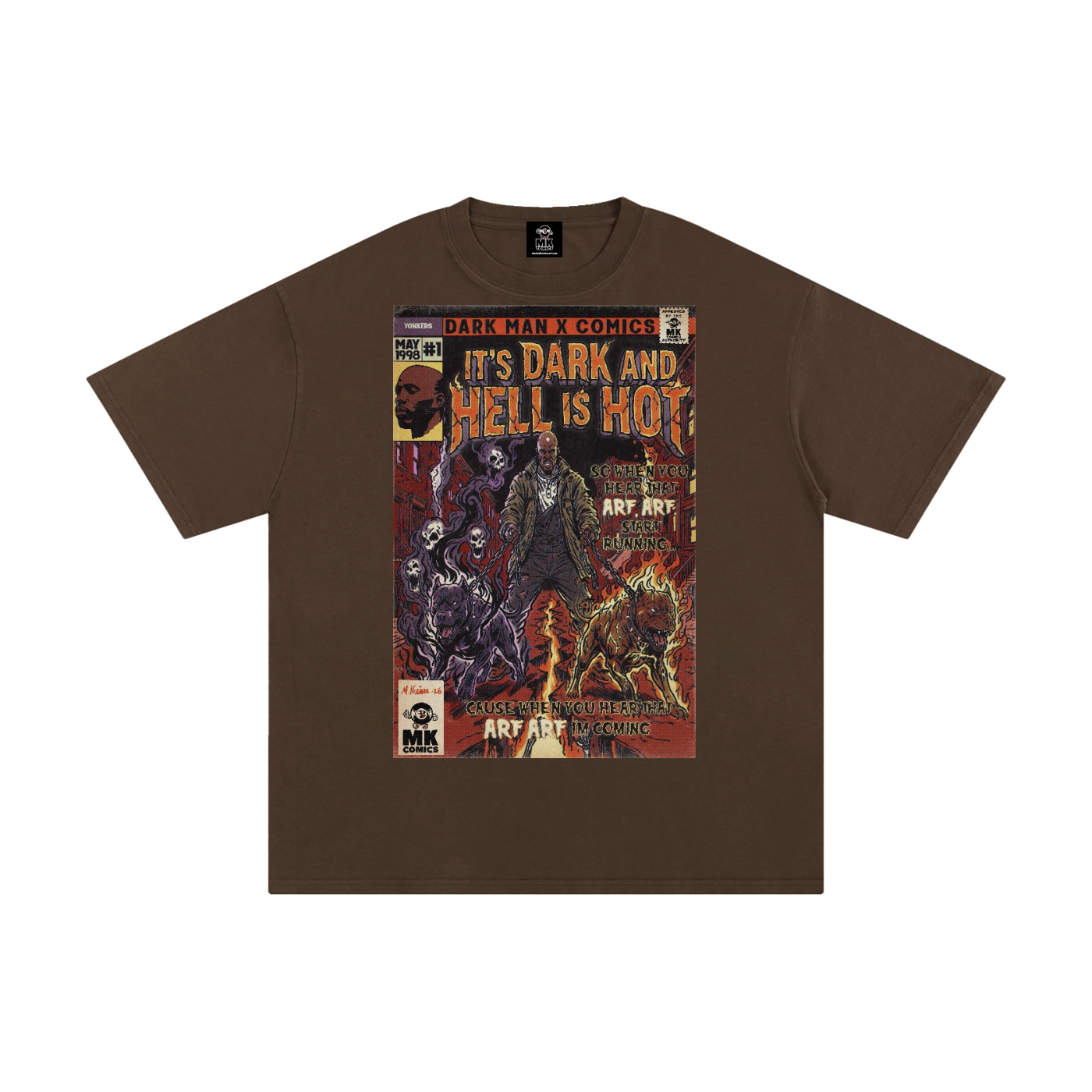 It's Dark & Hell is Hot - Unisex Pure Cotton T-Shirt