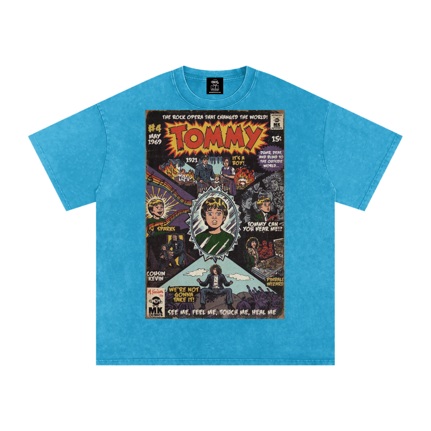 Tommy - Snow Washed Oversized Cotton T-Shirt