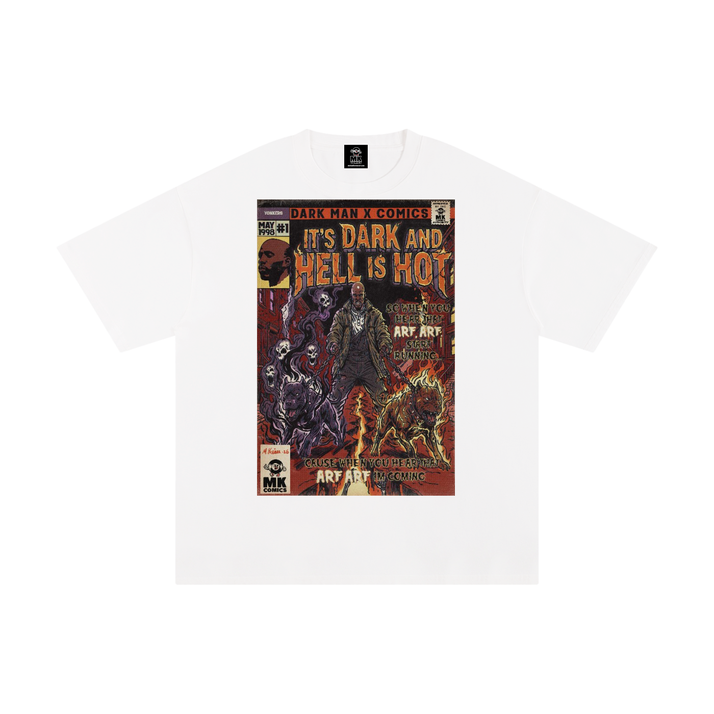 It's Dark & Hell is Hot - Unisex Pure Cotton T-Shirt