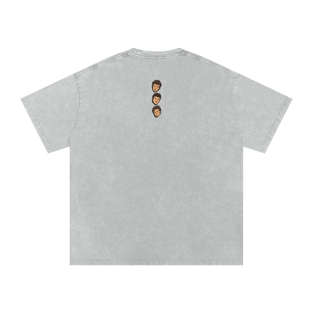 Take On Me - Snow Washed Oversized Cotton T-Shirt
