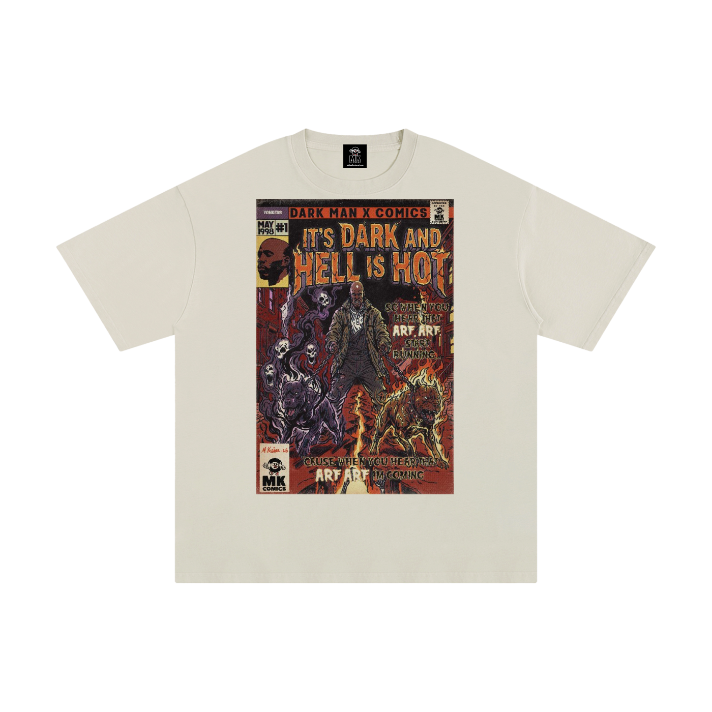 It's Dark & Hell is Hot - Unisex Pure Cotton T-Shirt