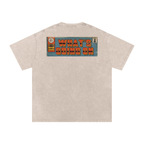 What's Going On - Snow Washed Oversized Cotton T-Shirt