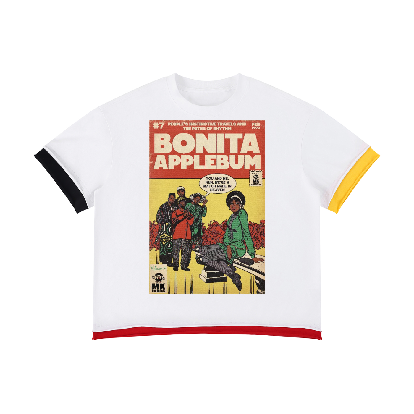 Bonita Applebum - Unisex Boxy Color Block T-Shirt