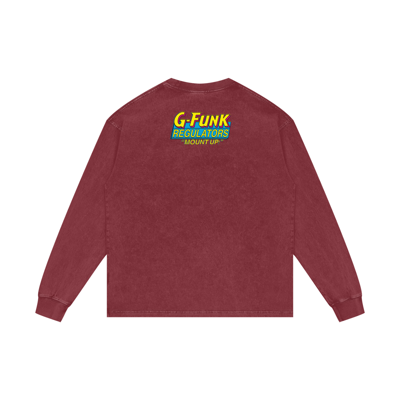 Regulate - Acid Wash Oversize Long Sleeve T-Shirt